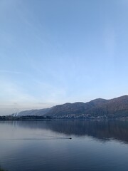 lake and clouds