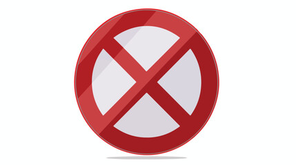 No entry traffic sign vector . No direct traffic icon