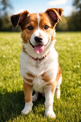 Adorable Dog With Happy Face