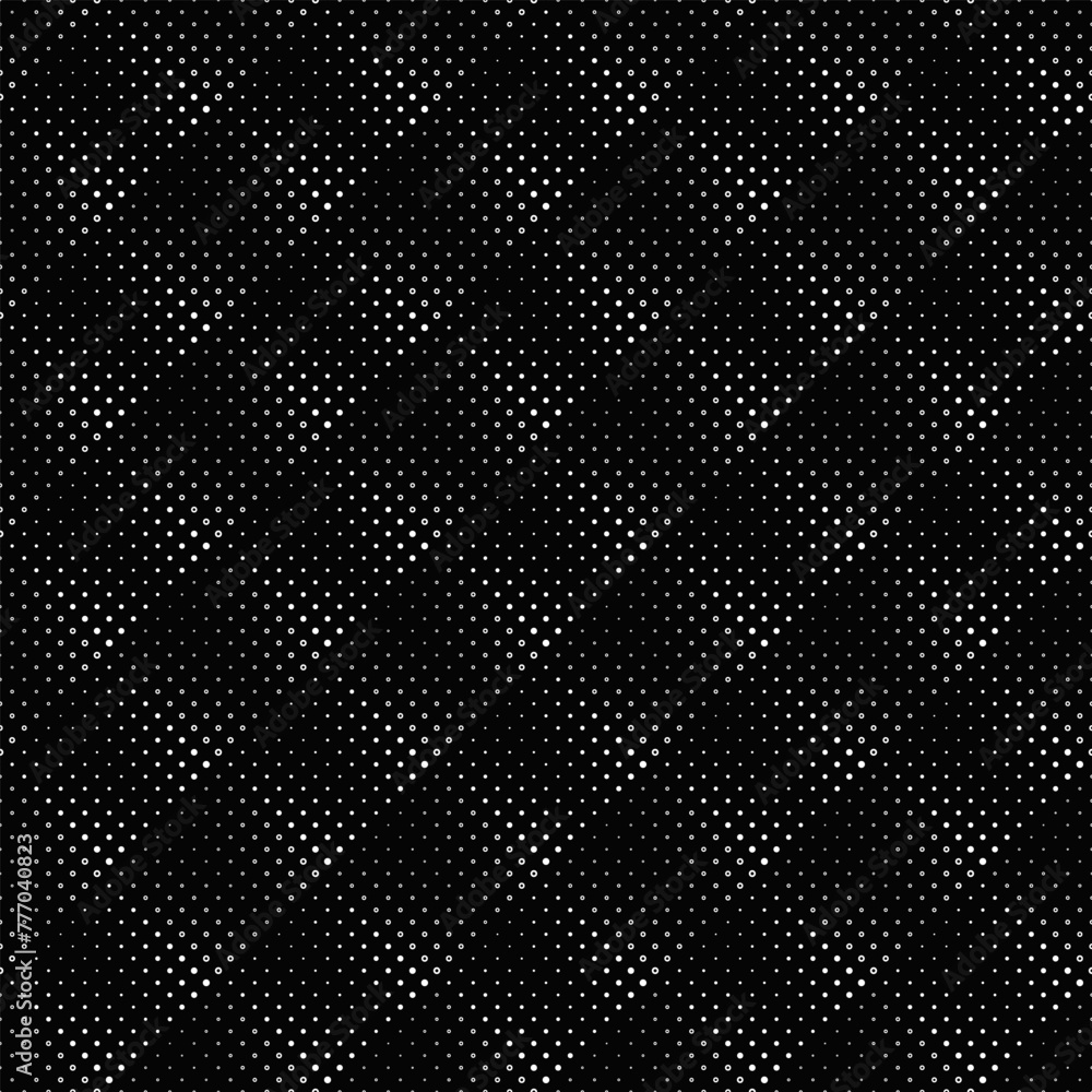 Poster seamless circle pattern background - abstract monochrome vector graphic design from dots and circles
