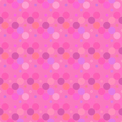 Geometrical circle pattern background - pink abstract vector graphic