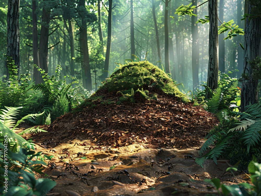Poster the enchanted forest a journey through the realm of nature generative ai