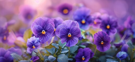 Vivid Violet Garden A Symphony of Nature's Palette Generative AI
