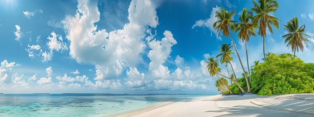 Foto op Plexiglas tropical island with palm trees © Rodolphe