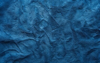 An intricately woven tapestry of shimmering, deep blue hues, creating a mesmerizing and ethereal pattern that captivates the senses. Velvety alcantara texture - obrazy, fototapety, plakaty