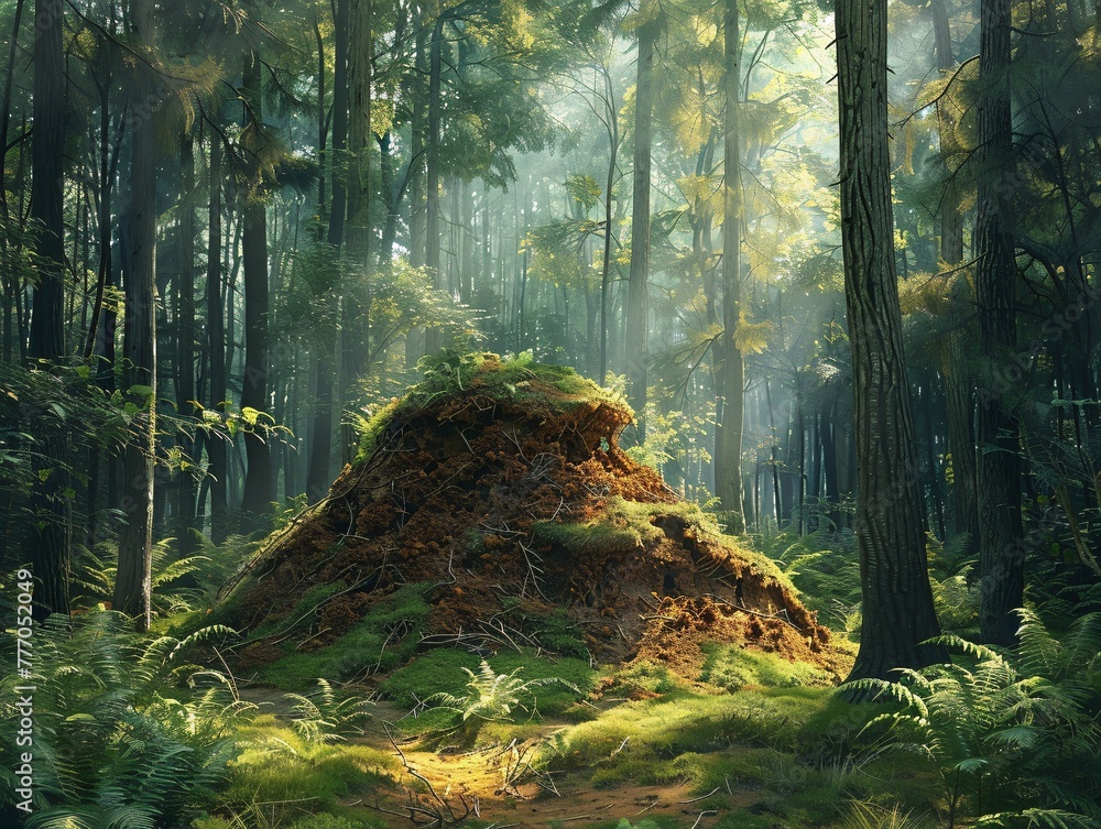 Poster the enchanted forest a journey through the realm of nature generative ai