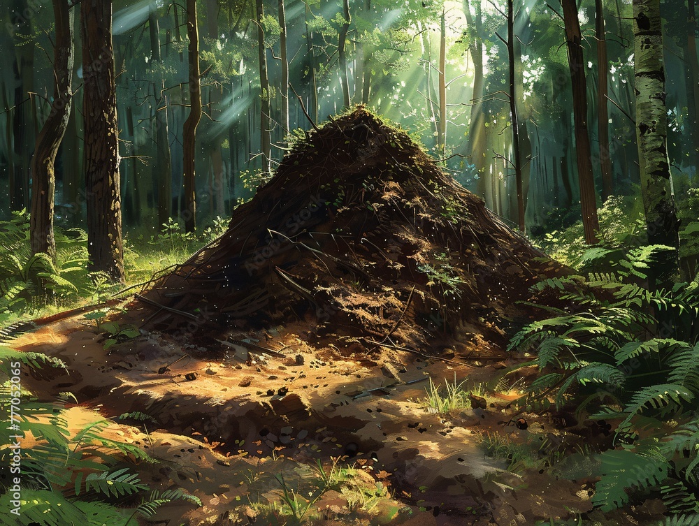 Poster the enchanted forest a journey through the realm of nature generative ai