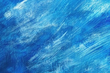 Fototapeta na wymiar Blue Crayon Artwork Background Texture - Bright Coloured Abstract Design