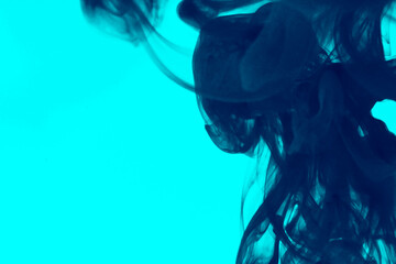 Hard Light Lagoon Blue Abstract 3d geometric background design