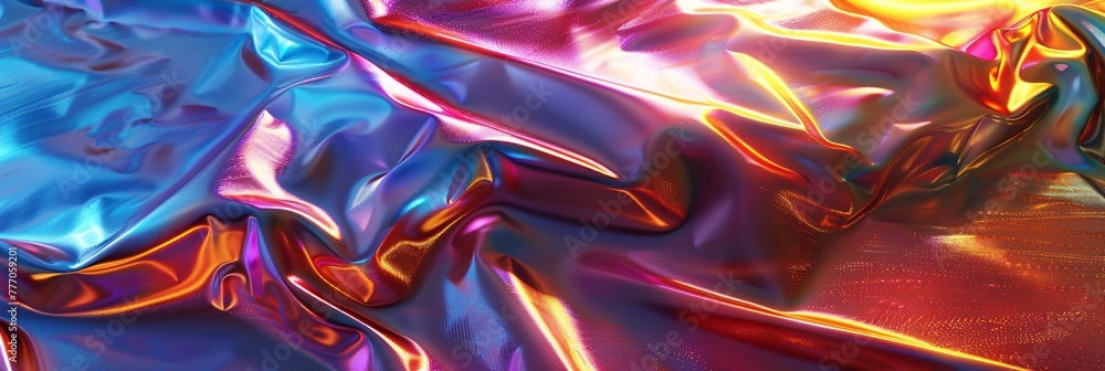 Poster vibrant illusion a spectrum of color and light generative ai