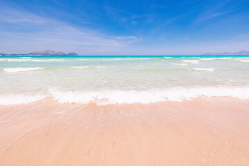 beach with white sand 
