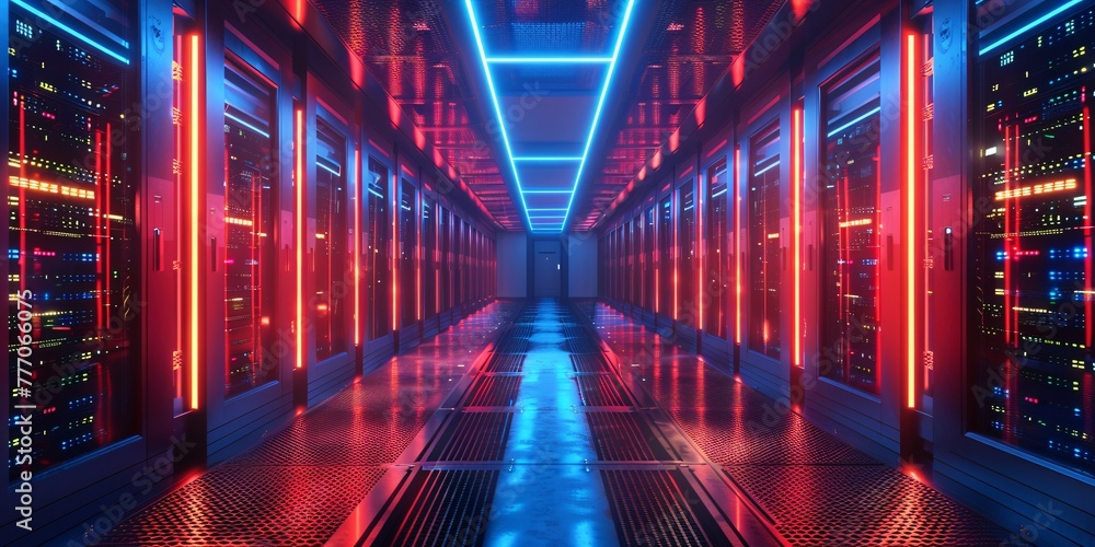 Poster the digital vault a journey through the data realm generative ai