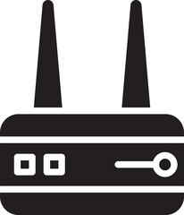Router Glyph Icon