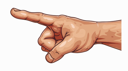 Cartoon Hand - Finger Pointing - Vector Illustration