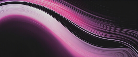 Purple pink white black grainy gradient background abstract glowing color wave on dark backdrop noise texture banner header design bright colors