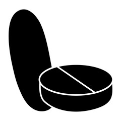 A perfect design icon of pills

