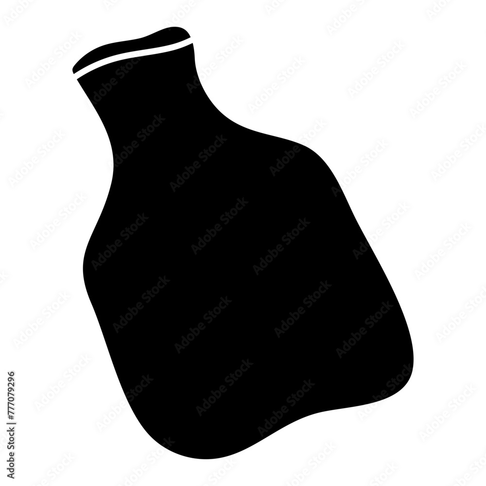 Canvas Prints Conceptual solid design icon of rubber bottle 

