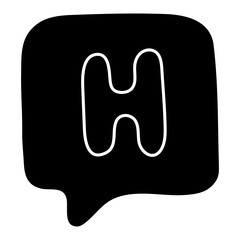 Premium download icon of hospital chat

