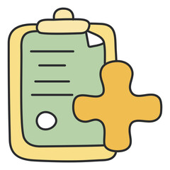 Trendy design icon of prescription

