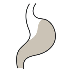 Premium download icon of stomach

