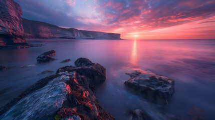 A Walk Through Time: The Jurassic Coast's Layers - Cliffs, Fossils & Long Exposures