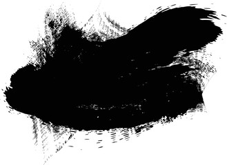 Grunge Paint stripe . Vector brush Stroke . Distressed line banner . Black isolated paintbrush collection . Modern Textured shape . Dry border in Black 