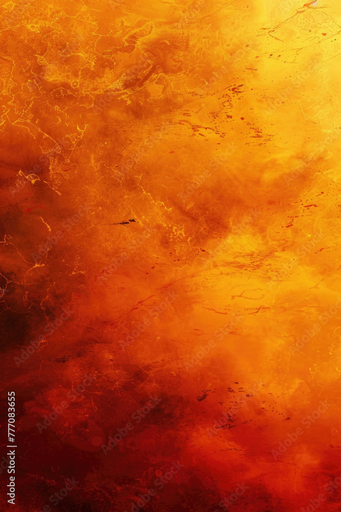 Aufkleber A mix of yellow and red substance is visibly floating in the air, creating a striking visual contrast against the background