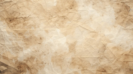 Brown Crumpled Paper Background. Abstract Composition.