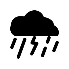 rain cloud icon line