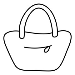 A beautiful design icon of handbag

