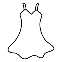 Premium design icon of party dress


