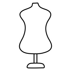 Premium design icon of mannequin

