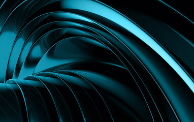 Lagoon Blue Abstract Creative Background Design