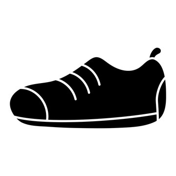 Modern design icon of snicker shoe

