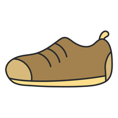 Modern design icon of snicker shoe

