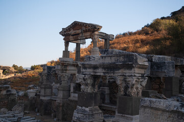 Buildings in the Ancient City of Ephesus, Ancient Buildings. Historical places. High quality photo - 777093290
