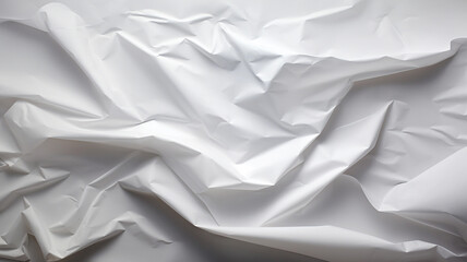 Obraz premium Blank A4 Horizontal White Paper Mockup. Top view close-up paper texture background.