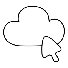 Perfect design icon of cloud

