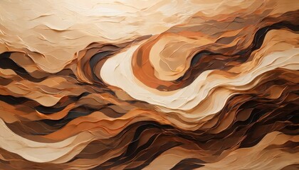 Oil painted waves background - obrazy, fototapety, plakaty