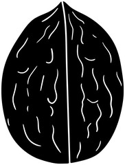 walnut illustration hazelnut silhouette pecan logo nut icon healthy outline cashew food seed leaf almond branch snack tree leaves shape plant pistachio diet for vector graphic background