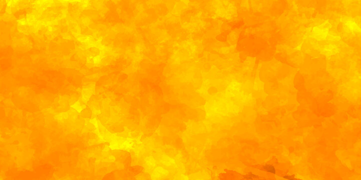 Abstract yellow fire flame watercolor background texture .splash acrylic fire flame background .banner for wallpaper .watercolor wash aqua painted texture .abstract hand paint square stain backdrop .