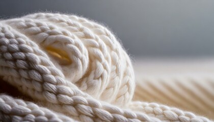 Close up of Knitted Fabric. cosy background, room for copy