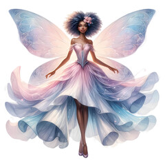 fairy with wings - obrazy, fototapety, plakaty