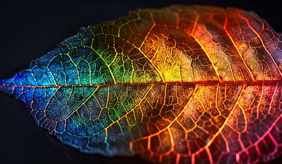Vivid Leaf A Spectrum of Nature's Artistry Generative AI