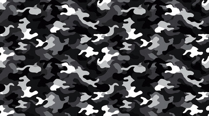 texture camouflage hiver militaire qui se répète - sans bord	
