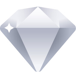 Silver gold diamond gem icon