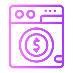 money laundering gradient icon