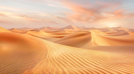 Captivating sahara desert landscape in egypt with mesmerizing undulating sand dunes - obrazy, fototapety, plakaty