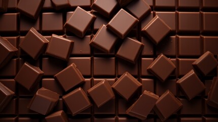 Rich Chocolate Temptation on solid background.