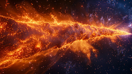 Cosmic Nebula, Abstract Universe Background with Colorful Space Clouds